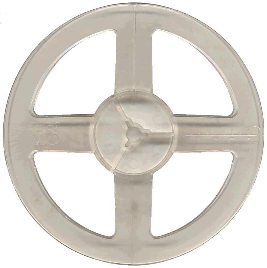15 cm Spule mit ORWO-Logo